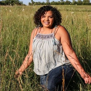 Embroidered Tank Top